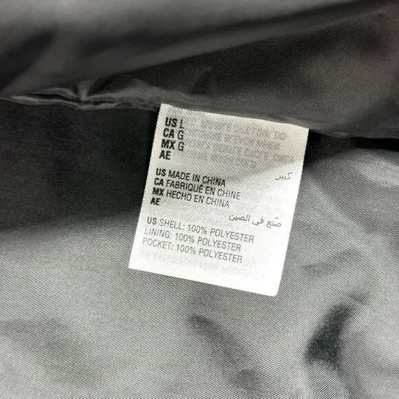 INC International Concepts Sherpa Jacket Mens Size Large L Black Full Zip Fleece - Picture 9 of 12